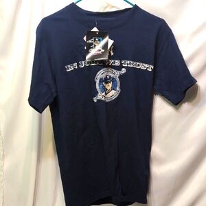 Majestic NY Yankees In Joba We Trust Blue Cotton Tee Size Small NWT